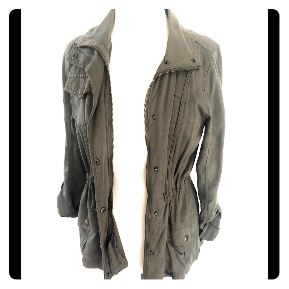 Soft Cotton Army Green Jacket